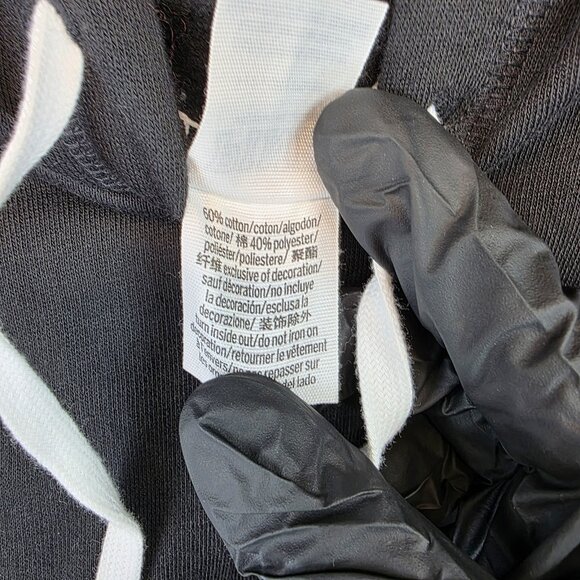 PINK Victoria's Secret Hoodie Womens Small Cutout Cold Shoulder Cropped Love Pul - Picture 4 of 10